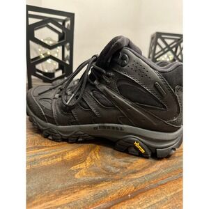 Merrell Moab‎ 2 Mid Waterproof Hiking Boots Vibram Black 7.5 Men's J036577